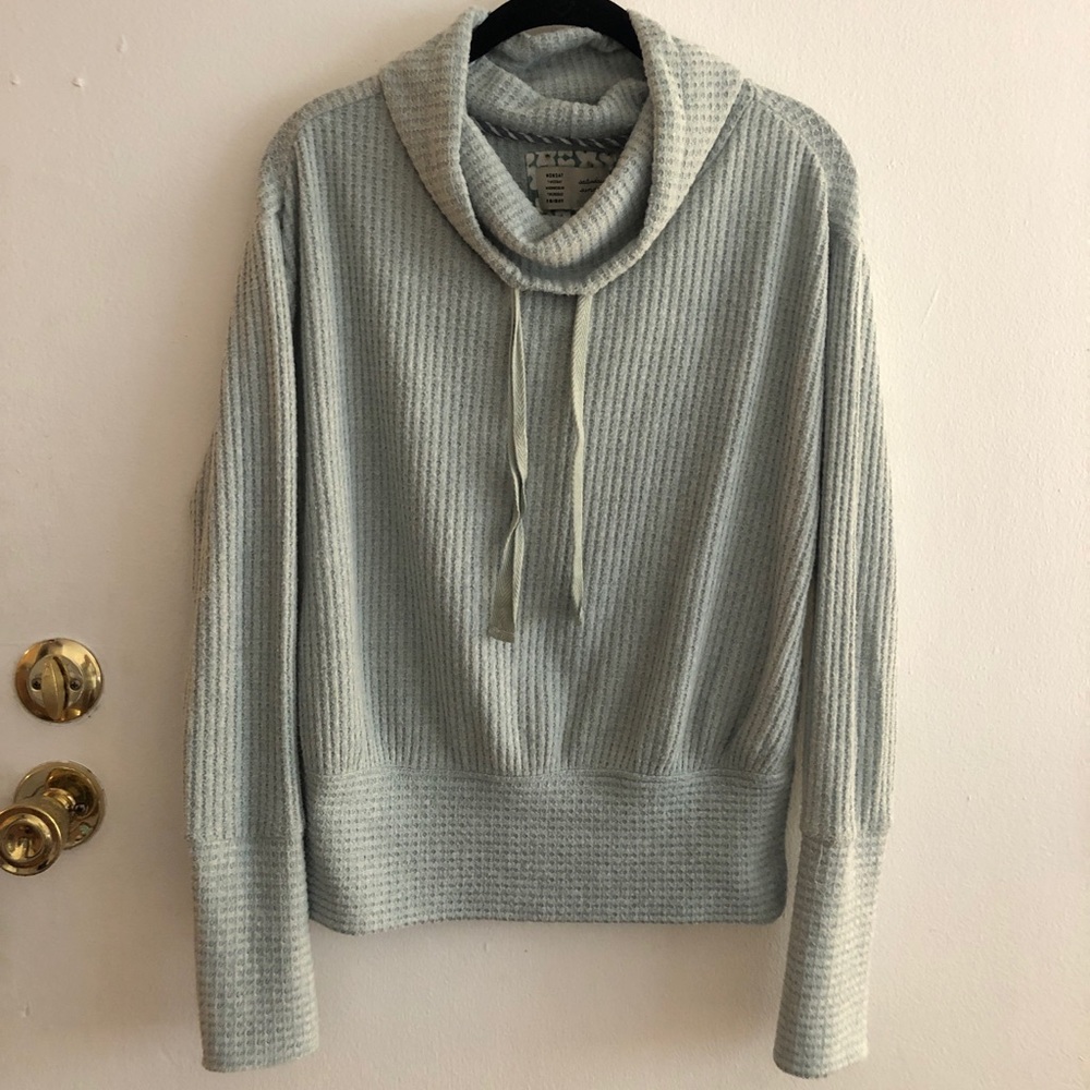 Anthropologie Waffle Knit Pullover